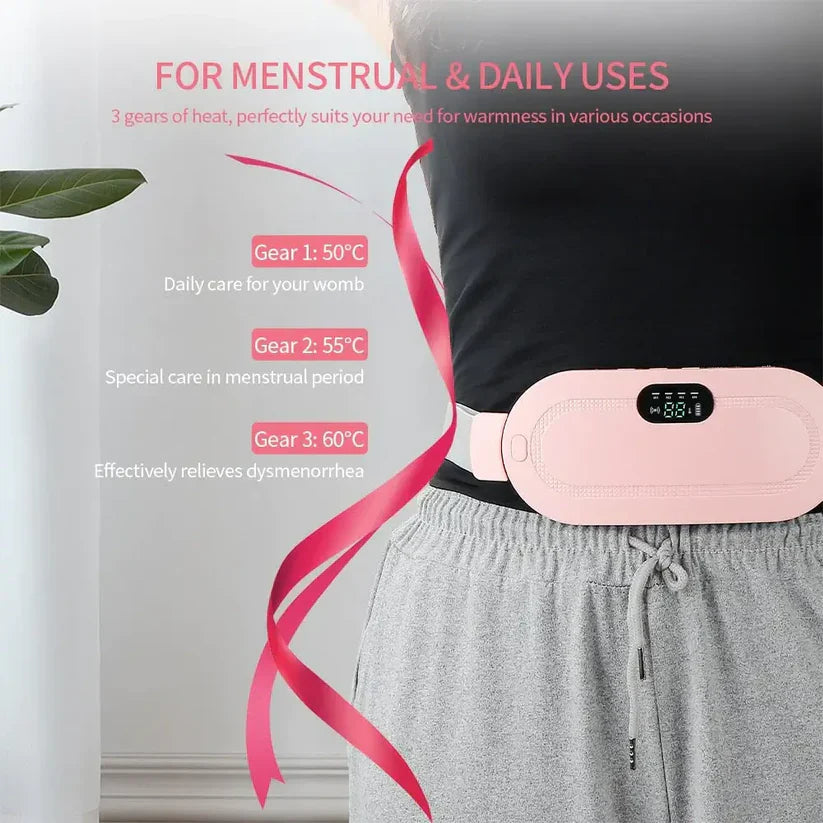 Smart Heating Belt for Period & Back Pain – وسادة حرارية ذكية لتخفيف آلام الدورة والظهر
