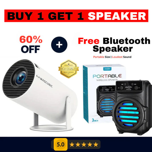 Smart Projector Home Theater – Enjoy Cinema at Home بروجكتور ذكي للسينما المنزلية لتجربة مشاهدة مذهلة في المنزل