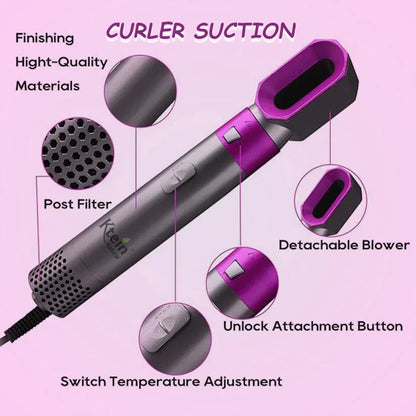 KETIN Professional Hair Styler – 5 in 1 Multi-Function جهاز تصفيف الشعر الاحترافي من كيتين 5 في 1 متعدد الاستخدامات