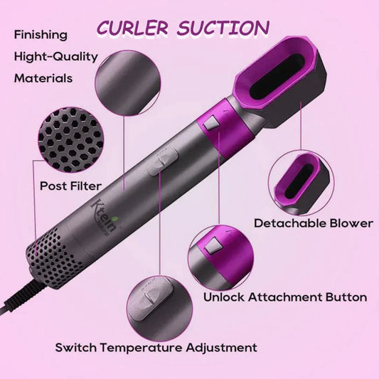 KETIN Professional Hair Styler – 5 in 1 Multi-Function جهاز تصفيف الشعر الاحترافي من كيتين 5 في 1 متعدد الاستخدامات