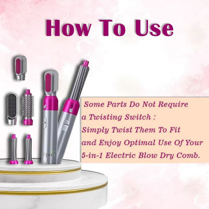 KETIN Professional Hair Styler – 5 in 1 Multi-Function جهاز تصفيف الشعر الاحترافي من كيتين 5 في 1 متعدد الاستخدامات