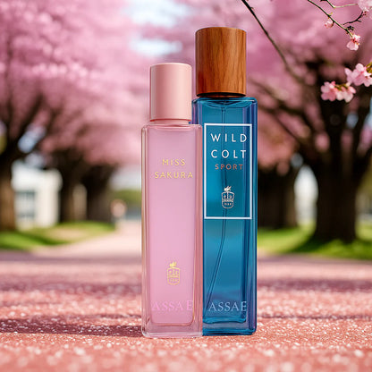 ASSAF Couple Perfume Set 200ml – Miss Sakura & Wild Colt | عطور أساف للرجال والنساء في السعودية