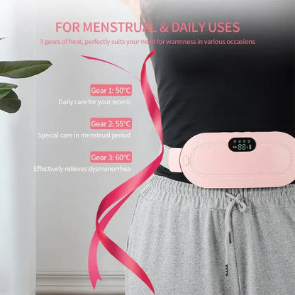 Smart Heating Belt for Period & Back Pain – وسادة حرارية ذكية لتخفيف آلام الدورة والظهر